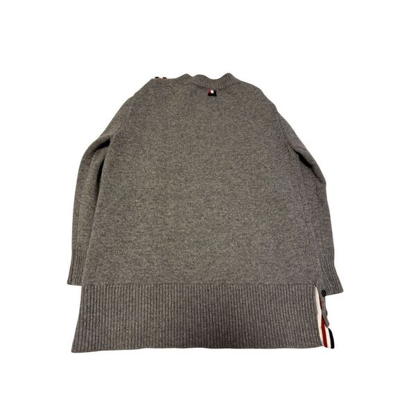 Thom Browne size S (1) wool tricolor intarsia stripe crewneck sweater - EUC - Picture 3 of 12